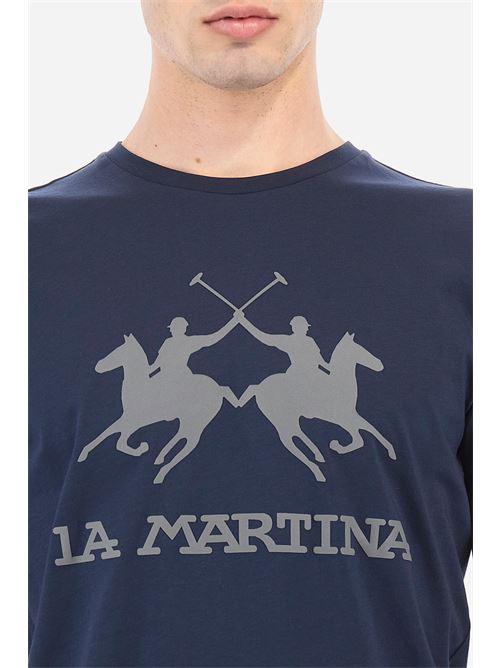 MAN T-SHIRT S/S JERSEY LA MARTINA | CCMR05-JS206/07017